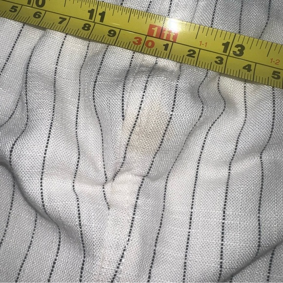 Wild Fable 2-Piece Cream Striped Wide-Leg Pants (S) & Top (M) Linen Blend - Picture 11 of 11